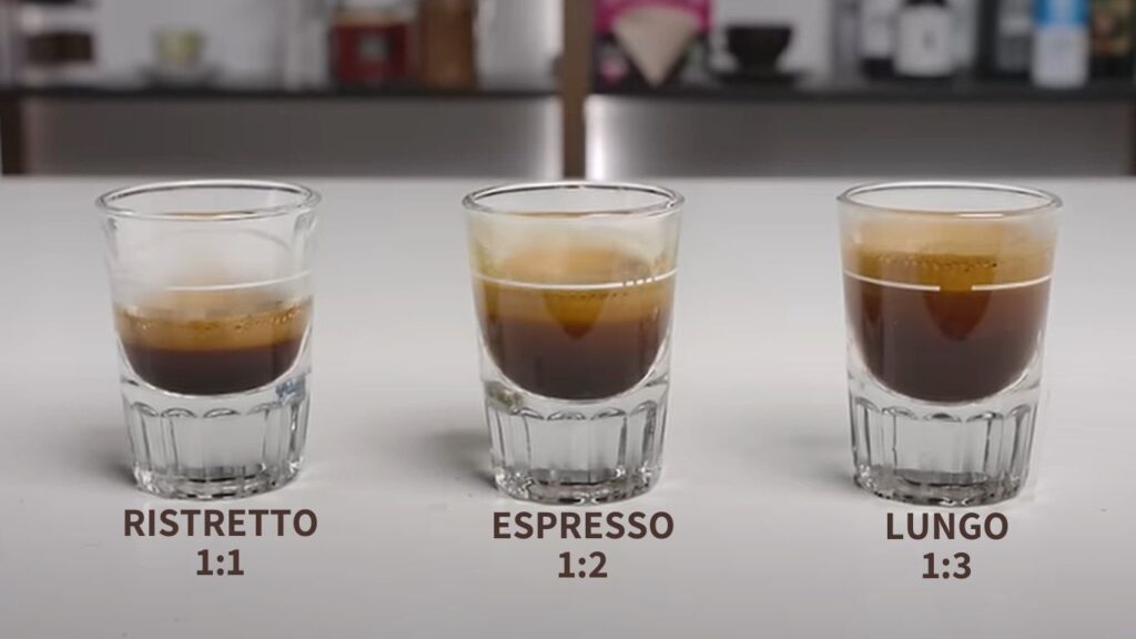 perbedaan espresso vs ristretto vs lungo